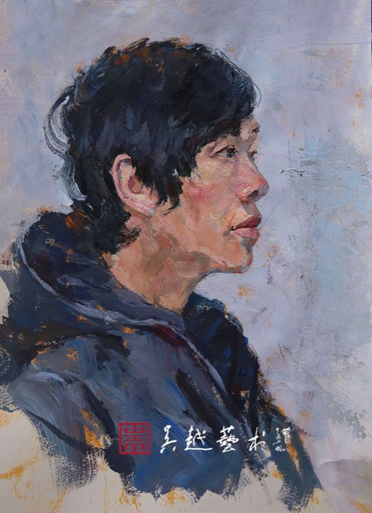 吴越学生色彩头像作品