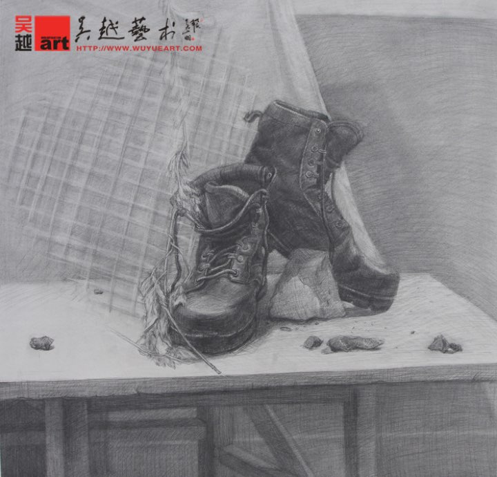 吴越学生素描静物作品